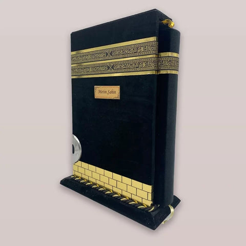 Kâbe Kutulu Kadife Kur’an-ı Kerim (Orta Boy)