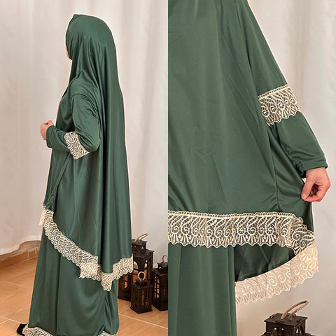 (Yetişkin) Namaz Elbisesi, Koyu Yeşil